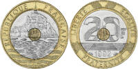 France 20 Francs 1992 Mont Saint Michel, Tri-Metallic, KM:1008.2 UNZ 124.70 元  ＋  41.29 元 运费