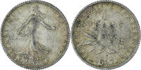 France Franc Coin, Semeuse, Paris, Silver, KM:844.1 -