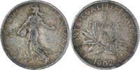 France Franc Coin, Semeuse, Paris, Silver, KM:844.1 -