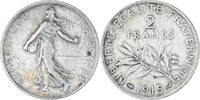 France 2 Francs Coin, Semeuse, Paris, Silver, KM:845.1 -