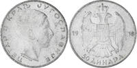 Yugoslavia 50 Dinara Coin, Petar II, Silver, KM:24 -