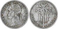 Belgian Congo Franc 1925 Coin, Copper-nickel, KM:21 S+ 91.62 元  ＋  41.42 元 运费