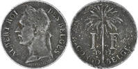 Belgian Congo Franc 1922 Coin, Copper-nickel, KM:20 S 91.62 元  ＋  41.42 元 运费