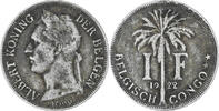Belgian Congo Franc 1922 Coin, Copper-nickel, KM:21 SS 91.62 元  ＋  41.42 元 运费