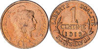 France Centime Coin, Dupuis, Paris, Bronze, KM:840 -