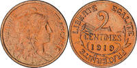 France 2 Centimes Coin, Dupuis, Paris, Bronze, KM:841 -