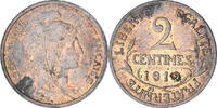 France 2 Centimes Coin, Dupuis, Paris, Bronze, KM:841 -
