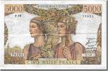 France 5000 Francs Banknote, 5 000 F 1949-1957 ''Terre et Mer'' -