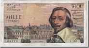 France 1000 Francs Banknote, 1 000 F 1953-1957 ''Richelieu'' -