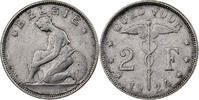 Belgium 2 Francs, 2 Frank Albert I, Nickel, KM:92 -