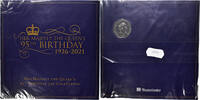 Isle of Man 50 Pence Coin, 95. Birthday of Queen Elisabeth II - 1960 -