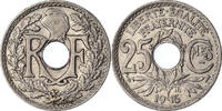 France 25 Centimes Coin, Lindauer, Nickel, KM:867 -
