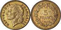 France 5 Francs Coin, Lavrillier, Aluminum-Bronze, KM:888a.1 -