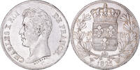 France 5 Francs Coin, Charles X, Lille, Rare in this quality -