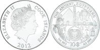Cook Islands 10 Dollars Coin, Elizabeth II, Mint of Norway, Silver -