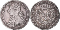 France 12 Sols, 1/10 ECU Coin, Louis XVI, 1/10 Écu, Paris, Rare -