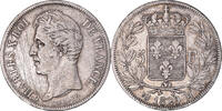 France 5 Francs Coin, Charles X, Toulouse, Silver, KM:728.9 -