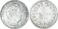 France 5 Francs Coin, Louis-Philippe, Lille, Silver -