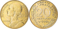 France 20 Centimes Coin, Marianne, Paris, Aluminum-Bronze -