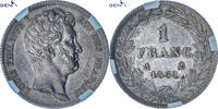 France 1 Franc Louis Philippe I, Paris, Silver, GENI, Gadoury:452 -