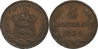 Guernsey 8 Doubles Copper, KM:3 -