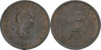 Great Britain 1/2 Penny George III, Copper, KM:662 -