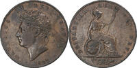 Great Britain 1/2 Penny George IV, Copper, KM:692 -