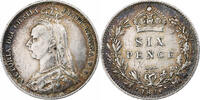 Great Britain 6 Pence Victoria, Silver, KM:760 -