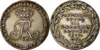 Denmark 1/6 Rigsdaler Frederik VI, Altona, Silver, KM:664 -