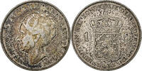 Netherlands Gulden Wilhelmina I, Silver, KM:161.1 -