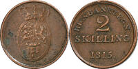 Denmark 2 Skilling Copper, KM:Tn4 -