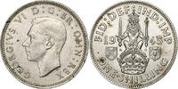 Great Britain Shilling George VI, Silver, KM:854 -
