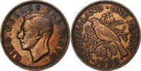 New Zealand Penny George VI, Bronze, KM:21 -
