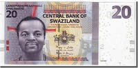 Swaziland 20 Emalangeni Banknote, 2010-09-06, KM:37a -