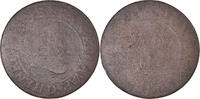 France Double Tournois Coin, Henri IV, Lyon, Copper -