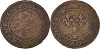 France Double Tournois Paris Coin, Henri III, Paris, Copper, CGKL:86 S 275.70 元  ＋  41.42 元 运费