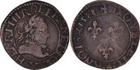 France Double Tournois Coin, Henri III, Amiens, Copper -