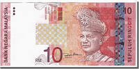 Malaysia 10 Ringgit Banknote -