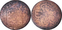Spanish Netherlands Liard Coin, Philippe V, Copper -