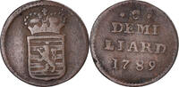 Luxembourg 1/2 Liard Coin, Joseph II, Brussels, Copper, KM:10 -