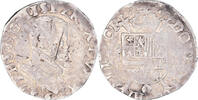 Spanish Netherlands 1/5 Ecu Coin, Philippe II, Anvers, Silver -
