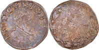 Spanish Netherlands Courte Coin, Philippe II, Copper -