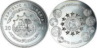 Liberia 5 Dollars Coin, new Vatican coins - euro -