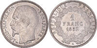 France Franc Coin, Louis-Napoléon Bonaparte, Paris, Silver -