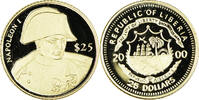 Liberia 25 Dollars Coin, Napoléon I, American Mint, Gold -