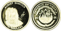 Liberia 25 Dollars Coin, Einstein, American Mint, Gold -