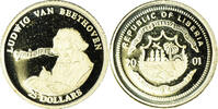 Liberia 25 Dollars Coin, Beethoven, American Mint, Gold -