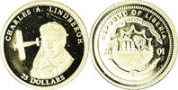 Liberia 25 Dollars Coin, Charles A. Lindbergh, American Mint -