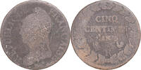 France 5 Centimes Coin, Dupré, Orléans, Copper, Gadoury:126 -