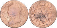 France 5 Centimes Coin, Dupré, Strasbourg, Copper -